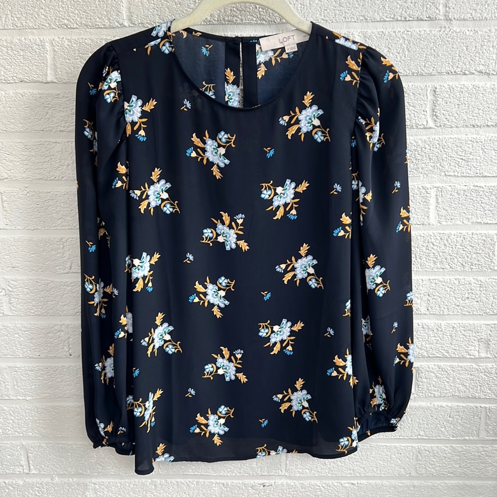 LOFT Floral Blouse